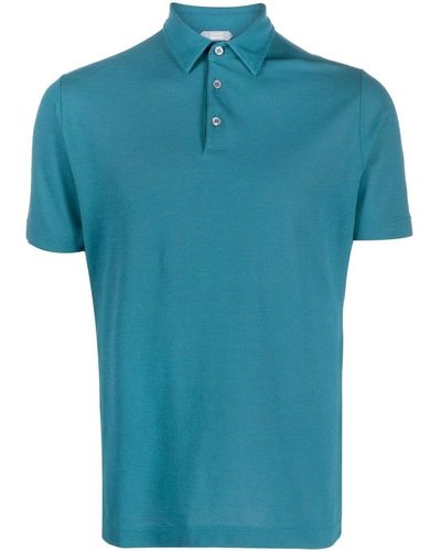 Zanone Polo de manga corta - Azul