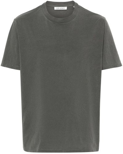 Our Legacy Camiseta con cuello redondo - Gris