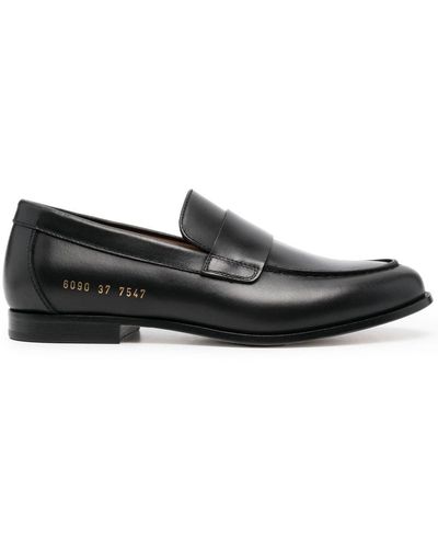 Common Projects Almond-toe Leather Loafers - Black