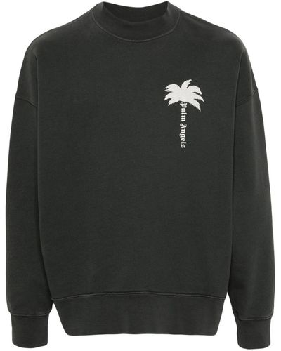 Palm Angels Katoenen Sweater - Zwart