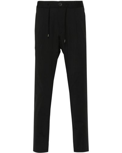 Herno Pleated Tapered Pants - Black