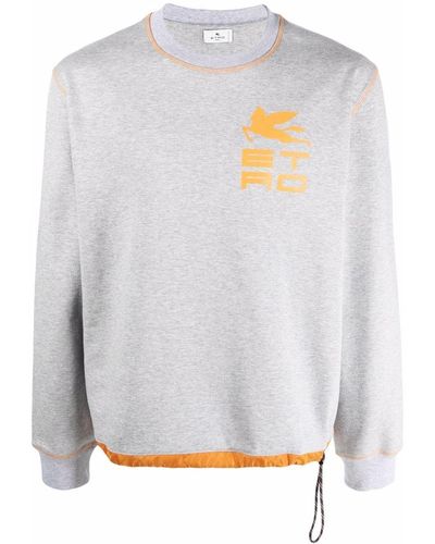 Etro Sweater Met Logoprint - Grijs
