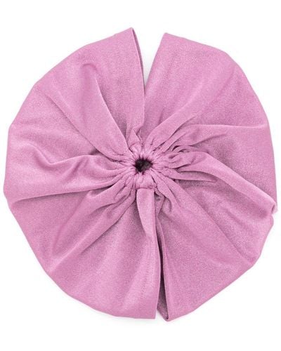 Adriana Degreas Cut-out Draped Turban - Pink