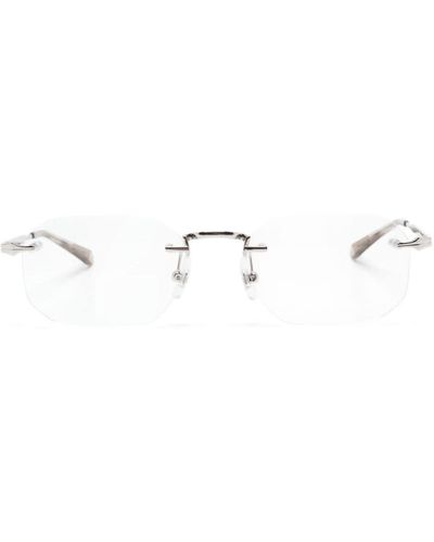 Montblanc リムレス 眼鏡フレーム - メタリック