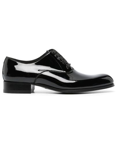 Tom Ford Patent Leather Oxford Shoes - Black