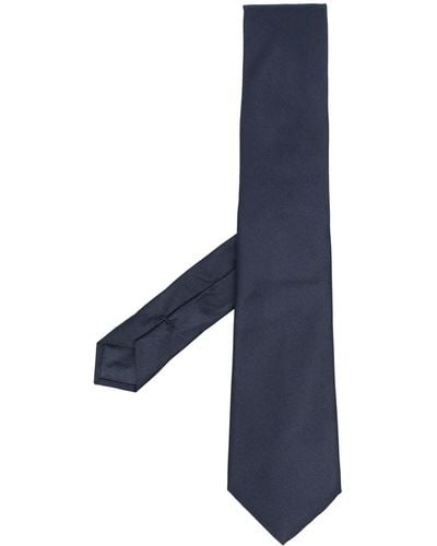 Giorgio Armani Cravate en soie - Bleu