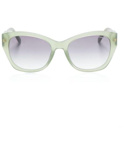 Marc Jacobs Logo-plaque Square-frame Sunglasses - Grey
