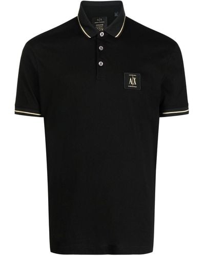 Armani Exchange ポロシャツ - ブラック