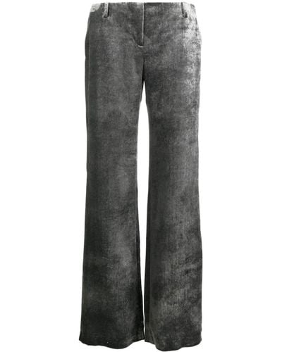Alberta Ferretti Low-rise Pants - Gray