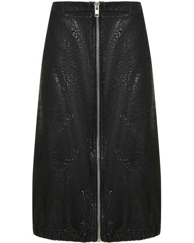 UMA | Raquel Davidowicz Zipped Midi Skirt - Black