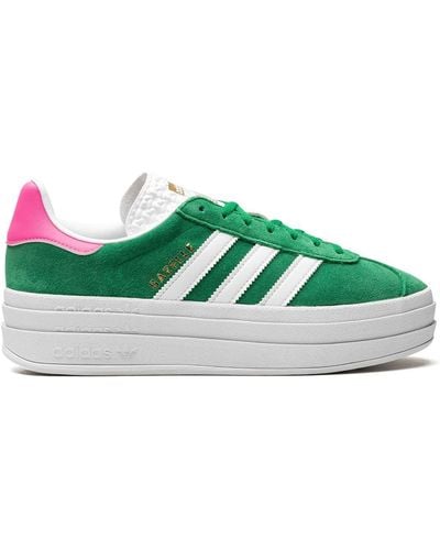 adidas Gazelle Bold "green/lucid Pink" Trainers