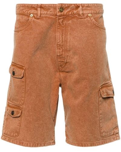 ERL Denim Cargo Shorts - Brown