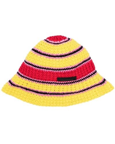 Stella McCartney Cotton Crochet Bucket Hat - Grey
