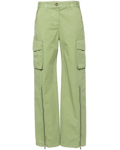 Stella McCartney Pantalones rectos estilo cargo - Verde