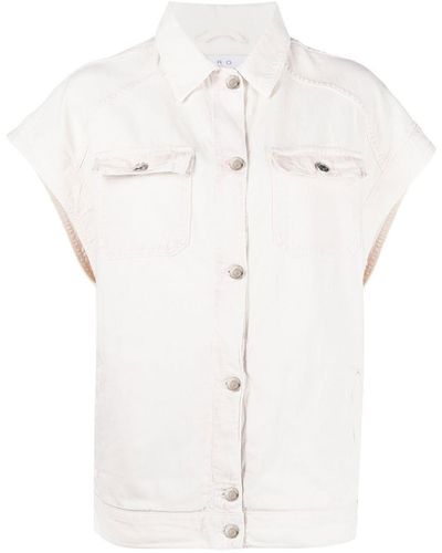 IRO Sena Short-sleeve Shirt - Natural