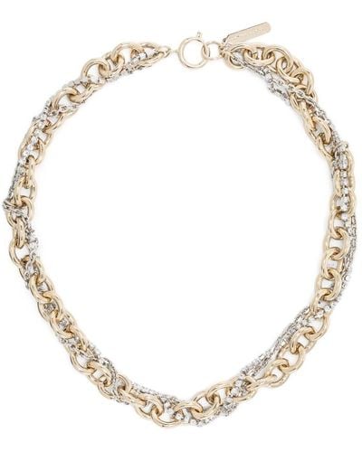 Justine Clenquet Lexie Interwined Necklace - Metallic