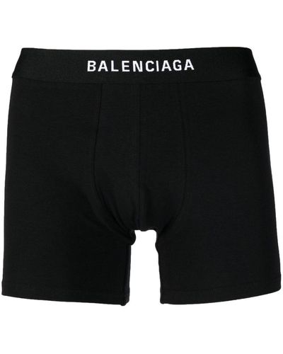 Balenciaga ロゴウエスト ボクサーパンツ - ブラック