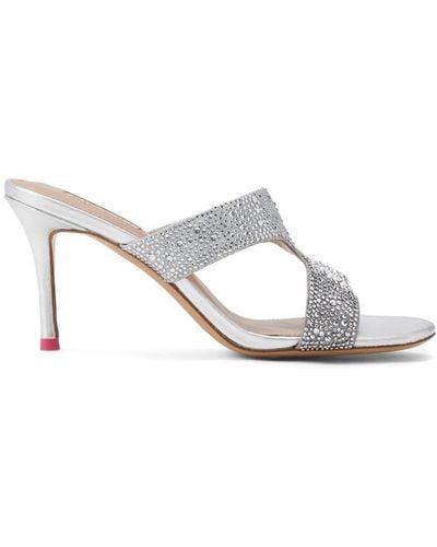 Nicoli Janick Crystal-embellished Sandals - White