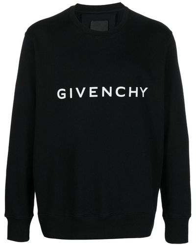 Givenchy Sweat en coton à logo imprimé - Noir