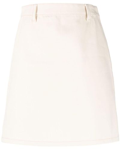 Prada High-waist Straight Skirt - White
