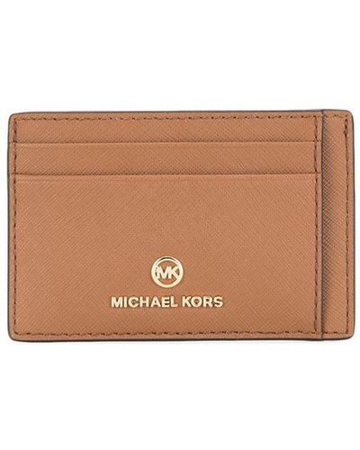 MICHAEL Michael Kors ロゴプレート カードケース - ブラウン