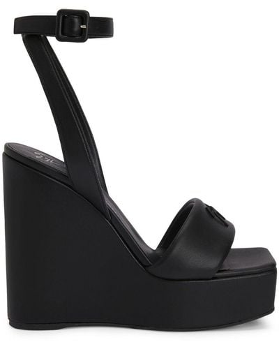 Giuseppe Zanotti Meissa 130mm サンダル - ブラック