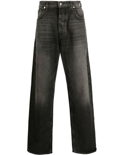 Rhude Mid-rise Wide-leg Jeans - Gray