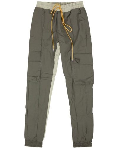 Rhude Pantalon cargo à logo imprimé - Vert