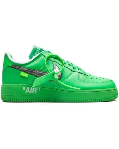 NIKE X OFF-WHITE X Off-White Air Force 1 Low Brooklyn Sneakers - Grün