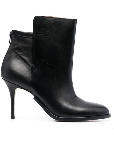 Maison Margiela Round Toe Ankle Boots - Black