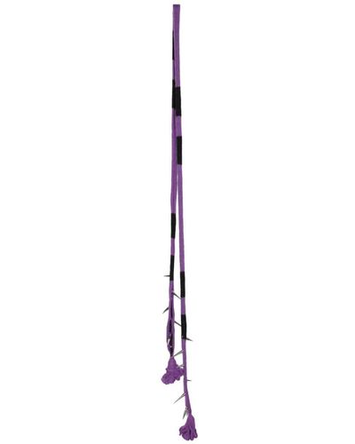 JORDANLUCA Spike-stud Two-tone Scarf - Purple