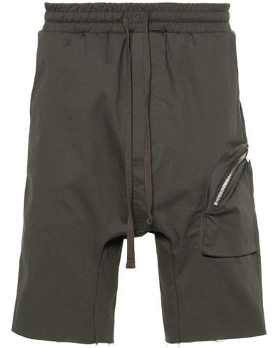 Thom Krom Drawstring Cargo Shorts - Gray