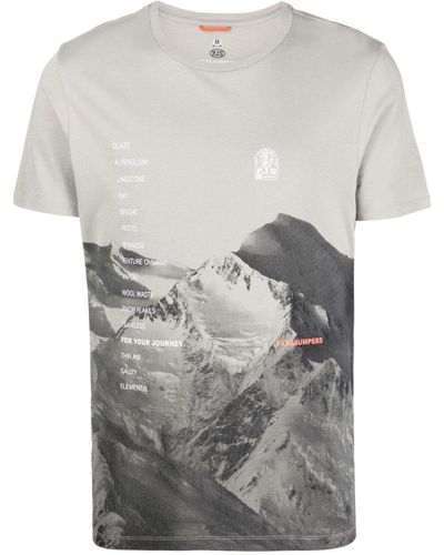 Parajumpers T-shirt Limestone con stampa - Grigio