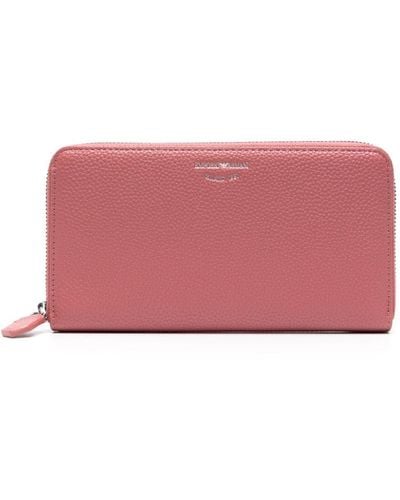 Emporio Armani MyEA Portemonnaie mit Reh-Print - Pink