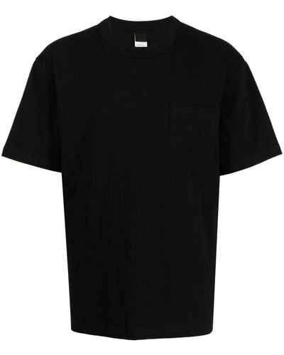 Suicoke Pocket-detail Cotton T-shirt - Black