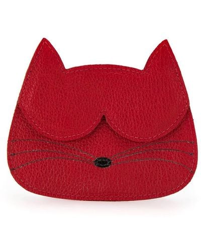 Sarah Chofakian Leather kitty wallet - Giallo