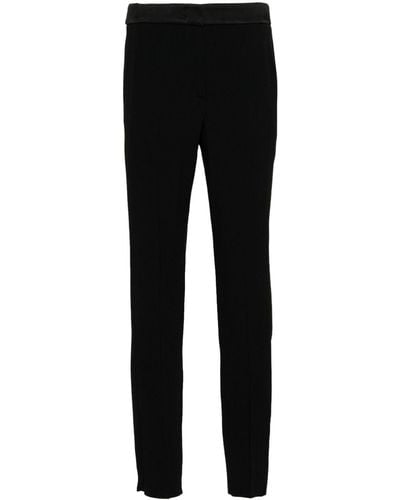 Emporio Armani Straight-leg Tailored Pants - Black
