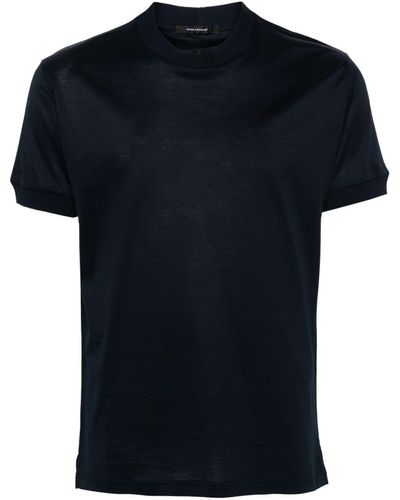 Tagliatore Katoenen T-shirt - Zwart