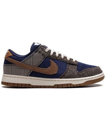 Nike Dunk Low Tweed Corduroy Sneakers - Blau