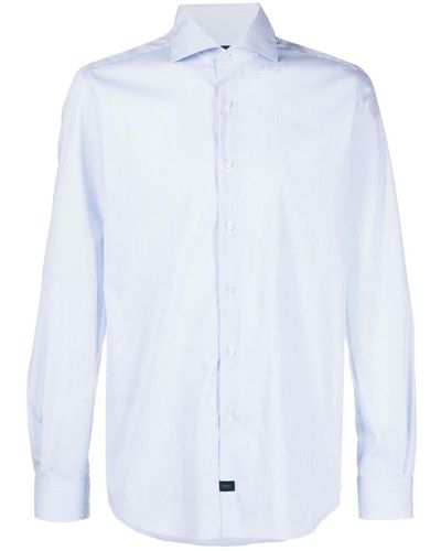Fay Long-sleeve Striped Shirt - White