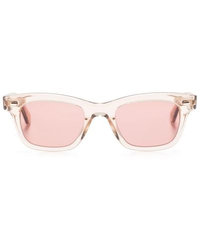 Garrett Leight Grove Rectangle-frame Sunglasses - Roze