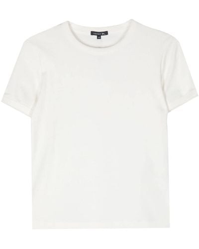 Soeur Aristide T-Shirt mit Logo-Stickerei - Weiß