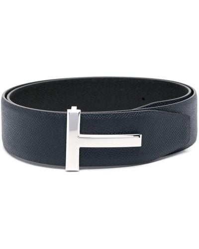 Tom Ford T Logo-buckle Belt - Black