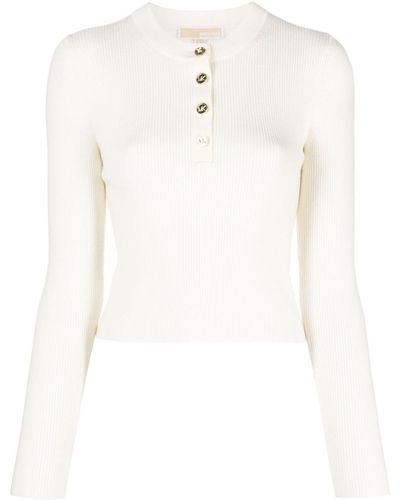 MICHAEL Michael Kors Jersey de canalé - Blanco