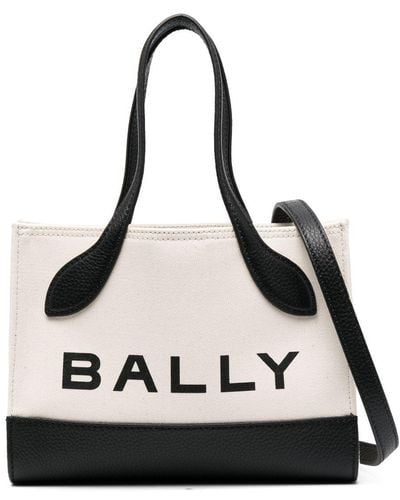 Bally Bolso con logo estampado y diseño colour block - Negro