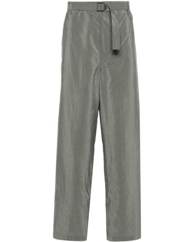 Lemaire Silk tapered trousers - Grau