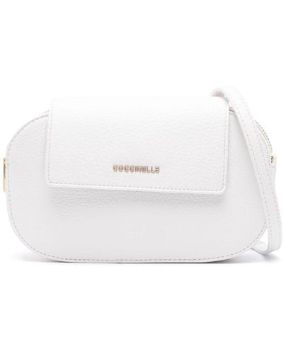 Coccinelle Logo-lettering Cross Body Bag - White