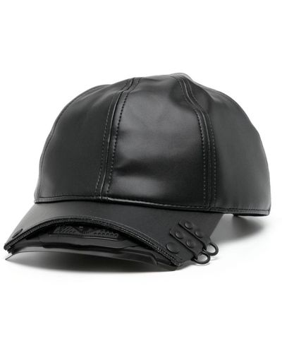 Innerraum Faux-leather Baseball Cap - Black