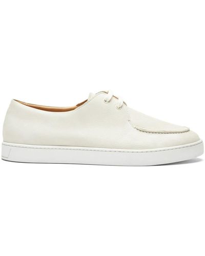 SCAROSSO Chad Leren Sneakers - Wit