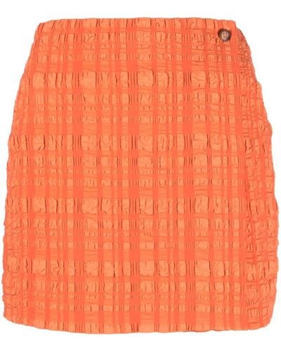 Nanushka Jupe-short mini Fede - Orange
